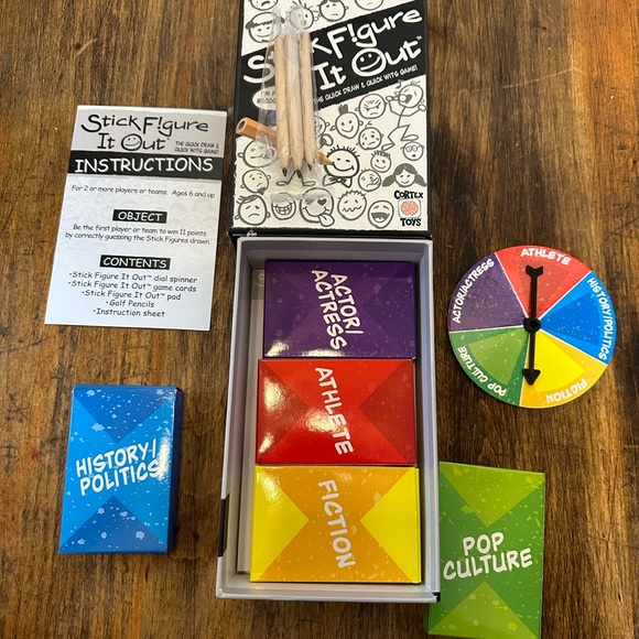 Stick Figure It Out Cortex Toys Game Quick Draw & Quick Wits Game - Picture 5 of 6